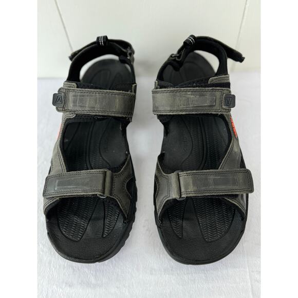 Men's Keen Targhee iii Grey and Black Open Toe Hiking Sandal, Size 14 - Picture 2 of 9